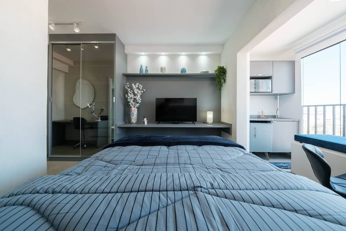 Apartamento limpo e preparado para hóspedes